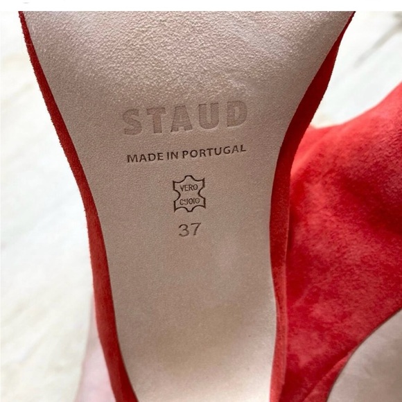 STAUD Auburn Suede Heeled Boots - Picture 6 of 6